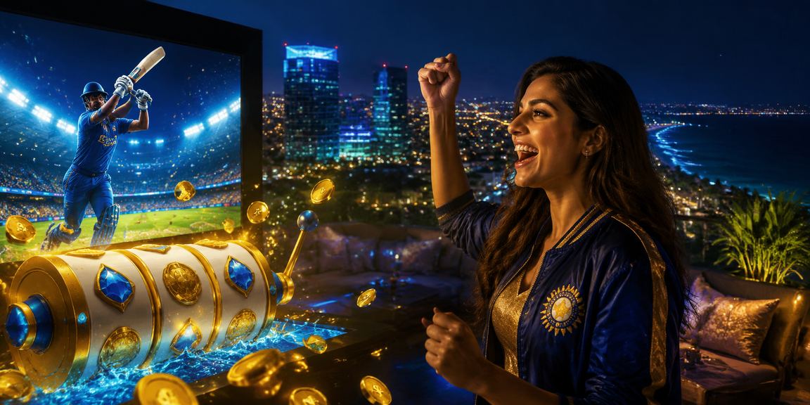 Cricket betting odds on mp06 in blue gold theme