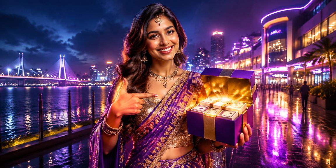 Mobile gaming app neon lights in Mumbai casino